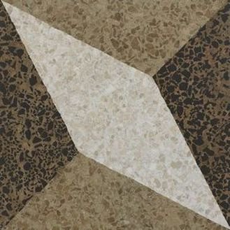 DECORO ACCADEMIA ROMBO BEIGE/CARAMEL/CAFFE' 47.8X47.8