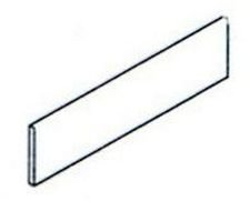 BATTISCOPA TEBE NOCE 8 X 32,7 SPESSORE 10 MM