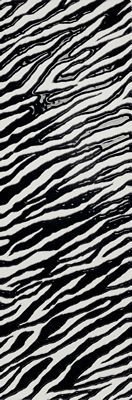 ZEBRA WHITE ANIMALIER 24X72