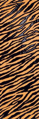 ZEBRA ORANGE ANIMALIER 24X72