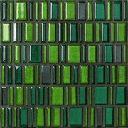 LE MURRINE DECORO LOW METAL EMERALD SU RETE 30X30