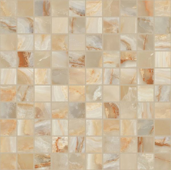 ONYX&MORE GOLDEN ONYX SATIN MOSAICO 3X3