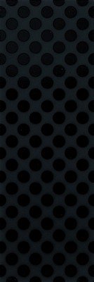 LES POIS BLACK ON BLACK 24X72