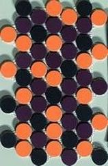 DECORO SMARTIES MIX D ORANGE/AMARANTH/BLACK SU RETE 20.5X35