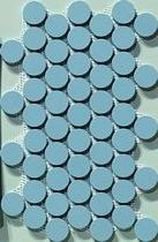 DECORO SMARTIES POWDER BLUE SU RETE 20.5X35