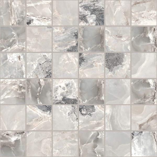 ONYX&MORE SILVER BLEND GLOSSY MOS.5X5