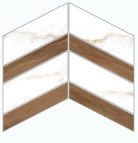 D.DUAL WHITE/PORTO CHEVRON/30X21,9/EP