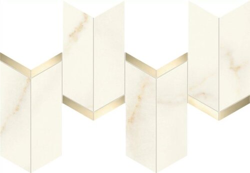Marvel Calacatta Apuano Mosaico Chevron Lappato
