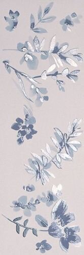 DECO&MORE 30,5X91,5 FLOWER BLUE