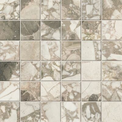 Forte Dei Marmi Ceppo Apuano Cream Mosaic Lappato 30x30