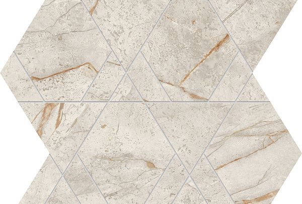 Marvel Diva White Everest Mosaico Triangle Lappato