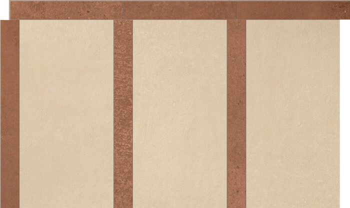 SENSI TERRE COTONE+MATTONE NATURALE TAPPETO 55x32
