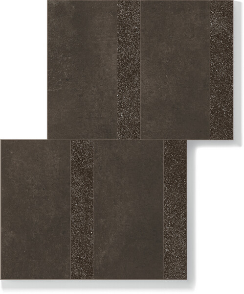 SENSI TERRE CARBONE MIX TAVELLA+LISTELLO 30X40