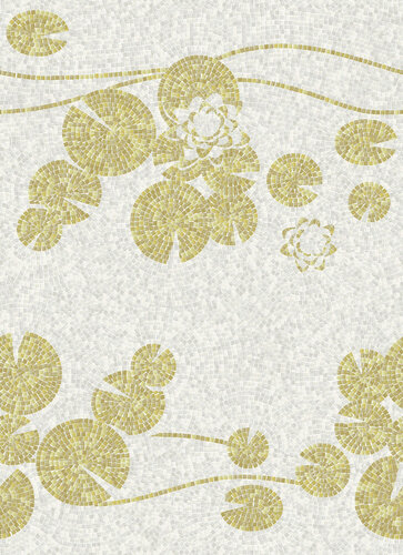 DECORO NINFEE DI DELOS B 1X1 MOULDED