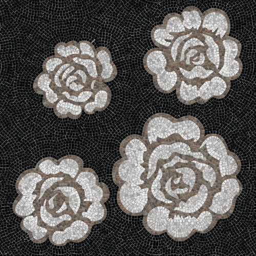 DECORO ROSE DI PAESTUM D 1X1 MOULDED