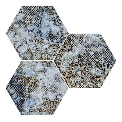 INEDITA BLUE NAT HEXAGON