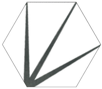 STARLINE WHITE NATURAL HEXAGON