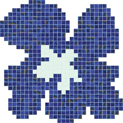 FIORE BLU MEDIO 322