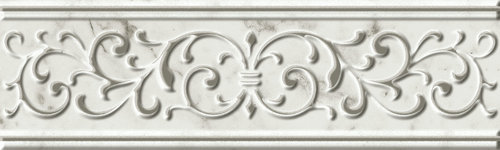 Charme Extra Carrara Listello Empire 7,2x25/Шарм Экстра Каррара Бордюр Эмпайер 7,2х25 (600090000447)
